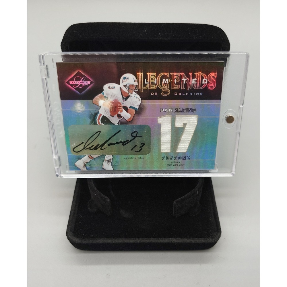Leaf Limited Dan Marino Legends Auto Jersey Card 11/17 [GNH018245]